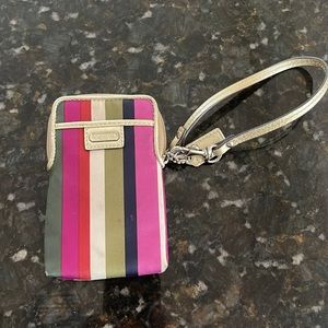 Coach wristlet 6” L x 3.5” W
